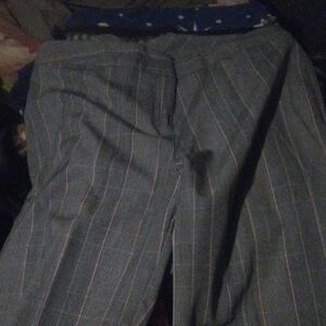 Gray Pinstriped Capris for a Chic Look